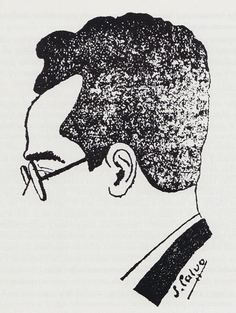 Caricatura Saturnino Calvo